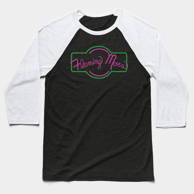 flaming moes Baseball T-Shirt by tdK